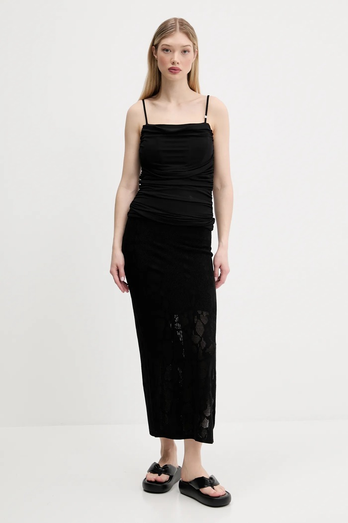 HUGO bluzka 50537142 czarny SS25