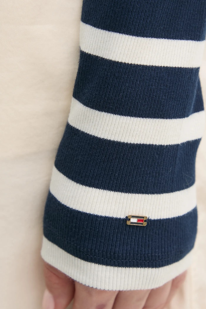 Longsleeve Tommy Hilfiger WW0WW43905 granatowy