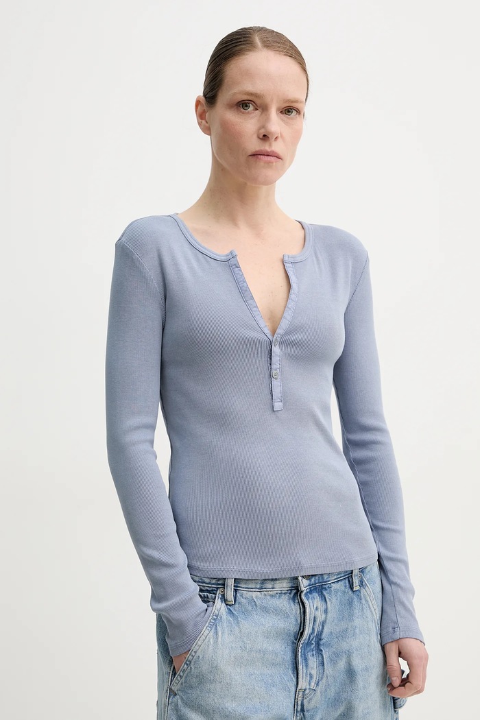 G-Star longsleeve fixat albastru D26140.D968