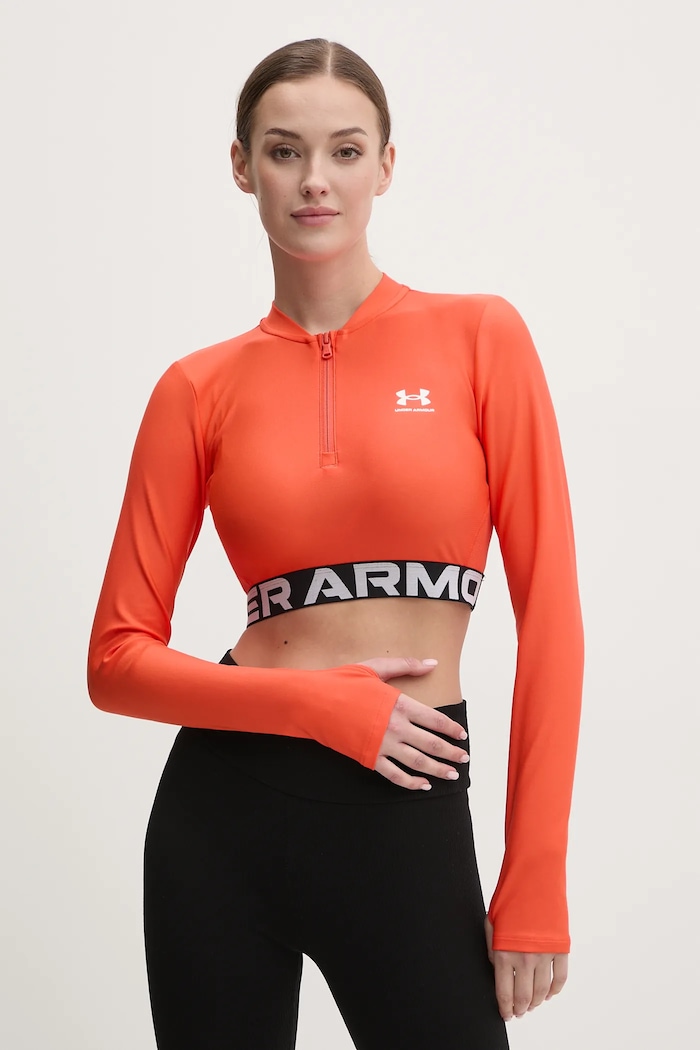 Tréningová mikina Under Armour HotGear s elastanom oranžová 1388692