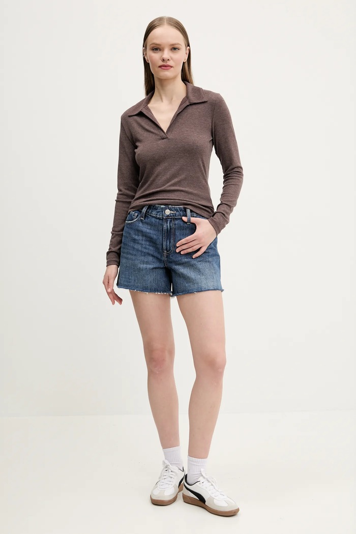 Abercrombie & Fitch longsleeve KI139.5208.480 maro SS25
