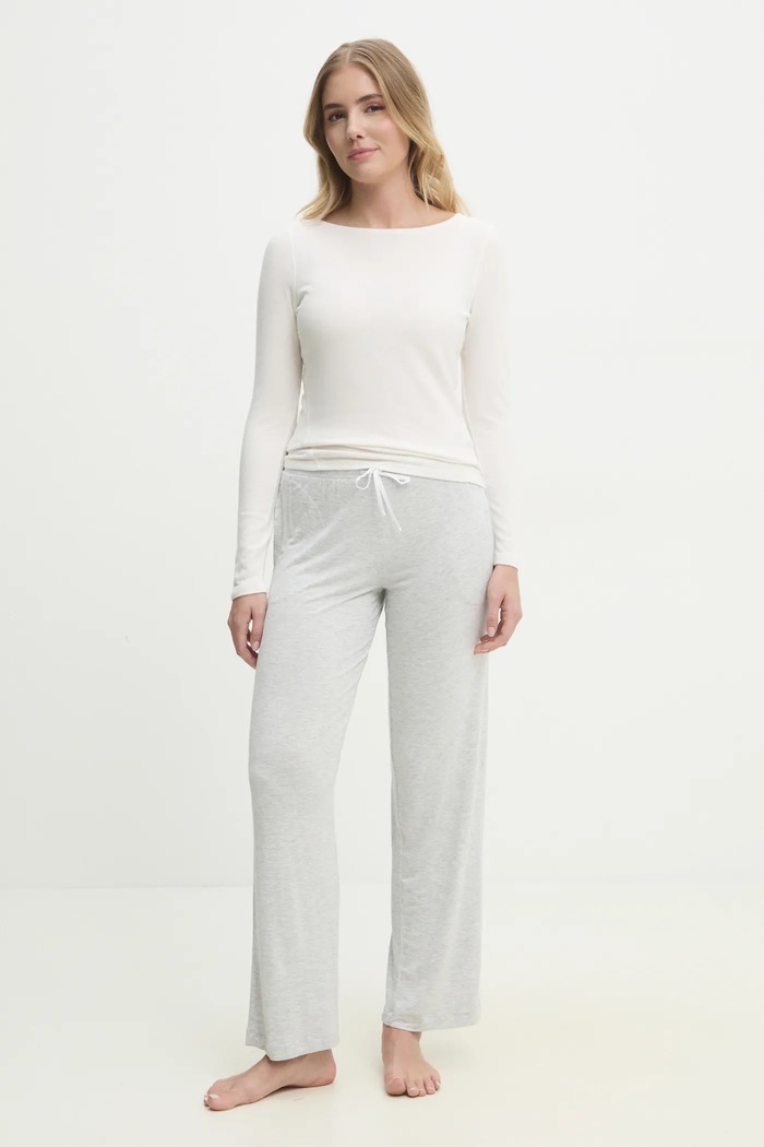 Tričko s dlhým rukávom Abercrombie & Fitch KI139.5196.178 béžová SS25