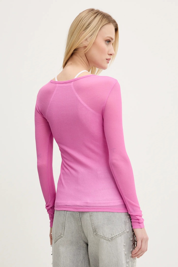 Odzież Miss Sixty longsleeve 6S1SJ37600 różowy