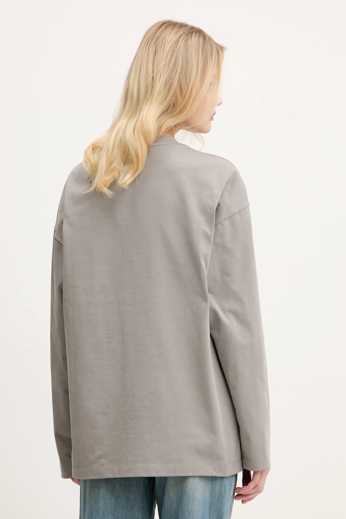 Odzież Miss Sixty longsleeve bawełniany 6S1SJ37800 szary