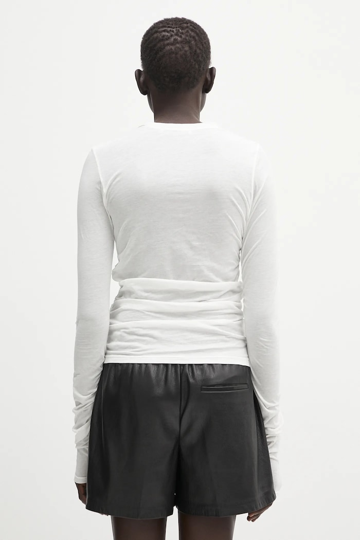 Clothing Our Legacy cotton longsleeve top Strain Slim Longsleeve W2256SW white