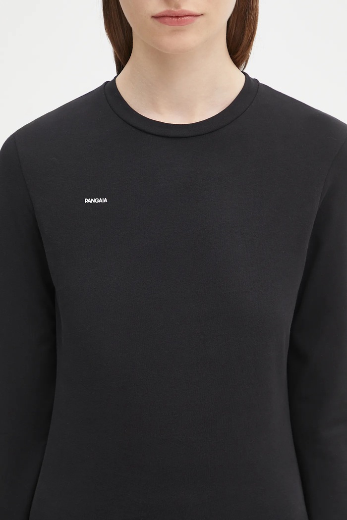 Pangaia longsleeve Cotton-Stretch Long-Sleeved Top negru 10002429