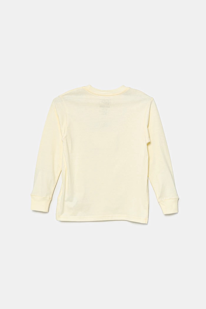Vans Longsleeve din bumbac pentru copii Cuddle Bear VN000MG7E301 galben SS25