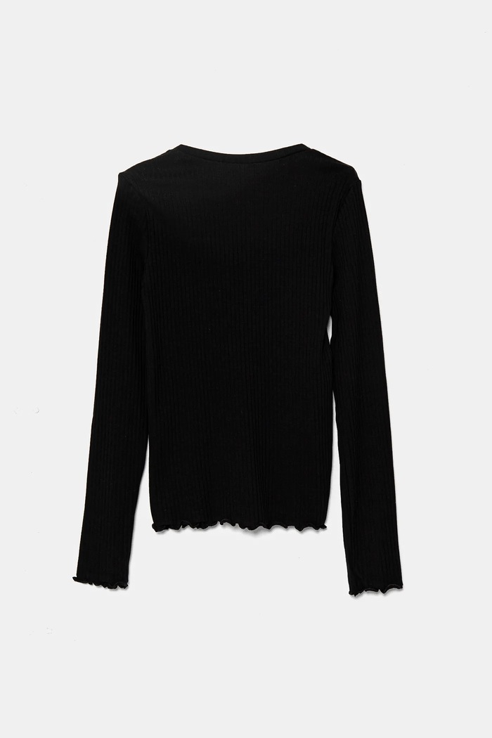 United Colors of Benetton longsleeve dziecięcy 3F1AC10N1.G.Seasonal czarny SS25