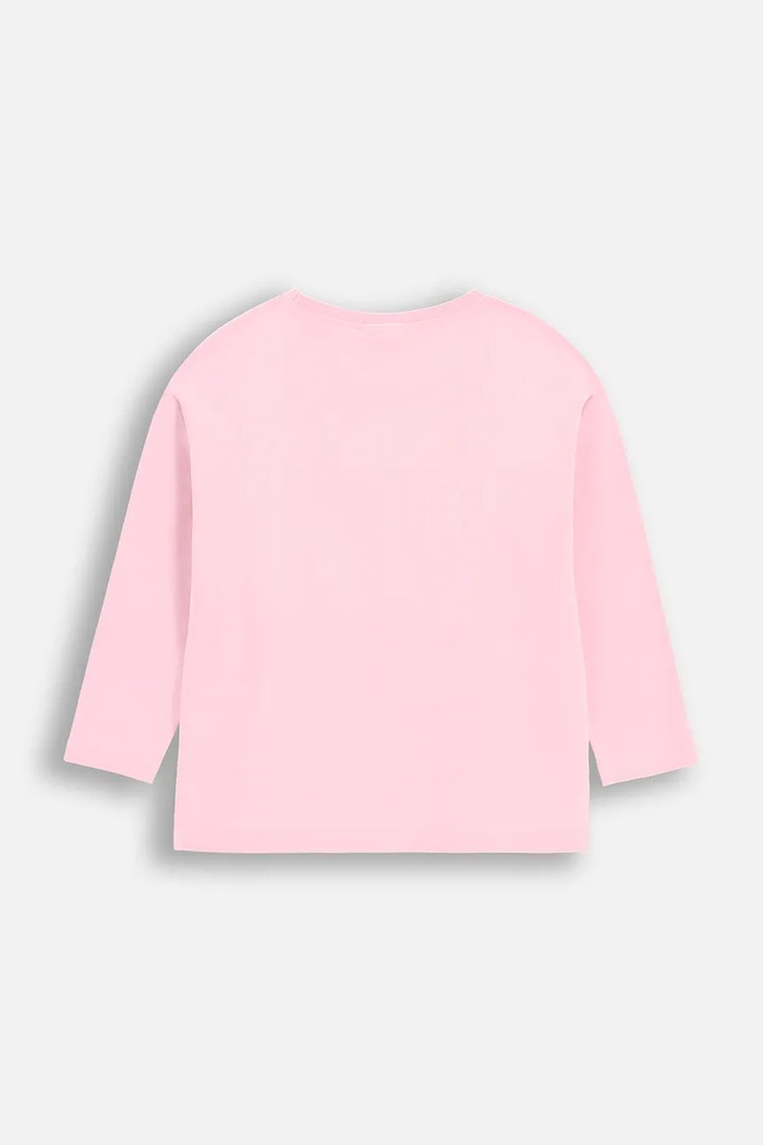 Dětské tričko s dlouhým rukávem Coccodrillo WC5143101CGK růžová SS25
