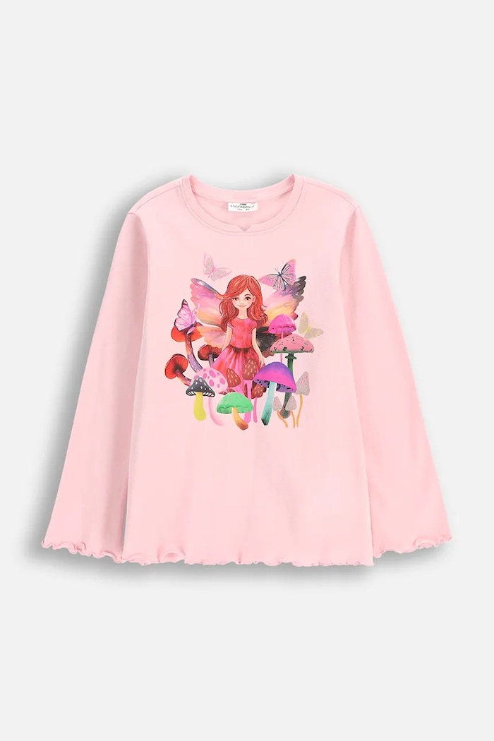 Coccodrillo longsleeve copii print roz WC5143101DGK
