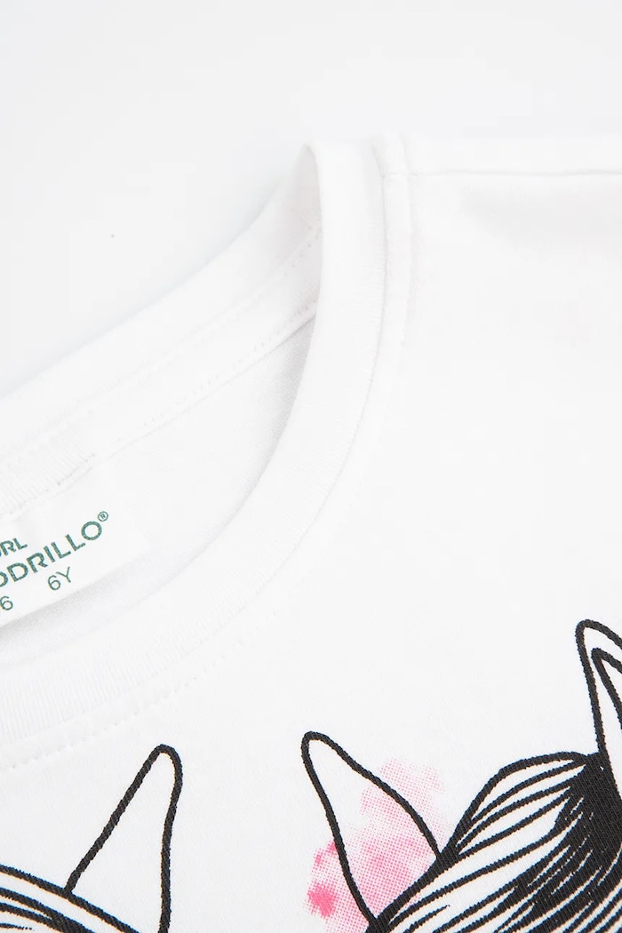 Dziewczynka Coccodrillo longsleeve dziecięcy WC5143101NGK biały