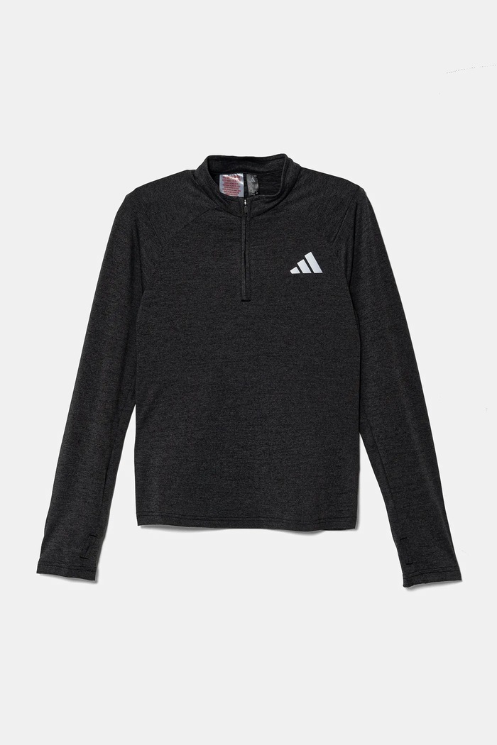 adidas maglietta a maniche lunghe per bambini JD0127 grigio SS25