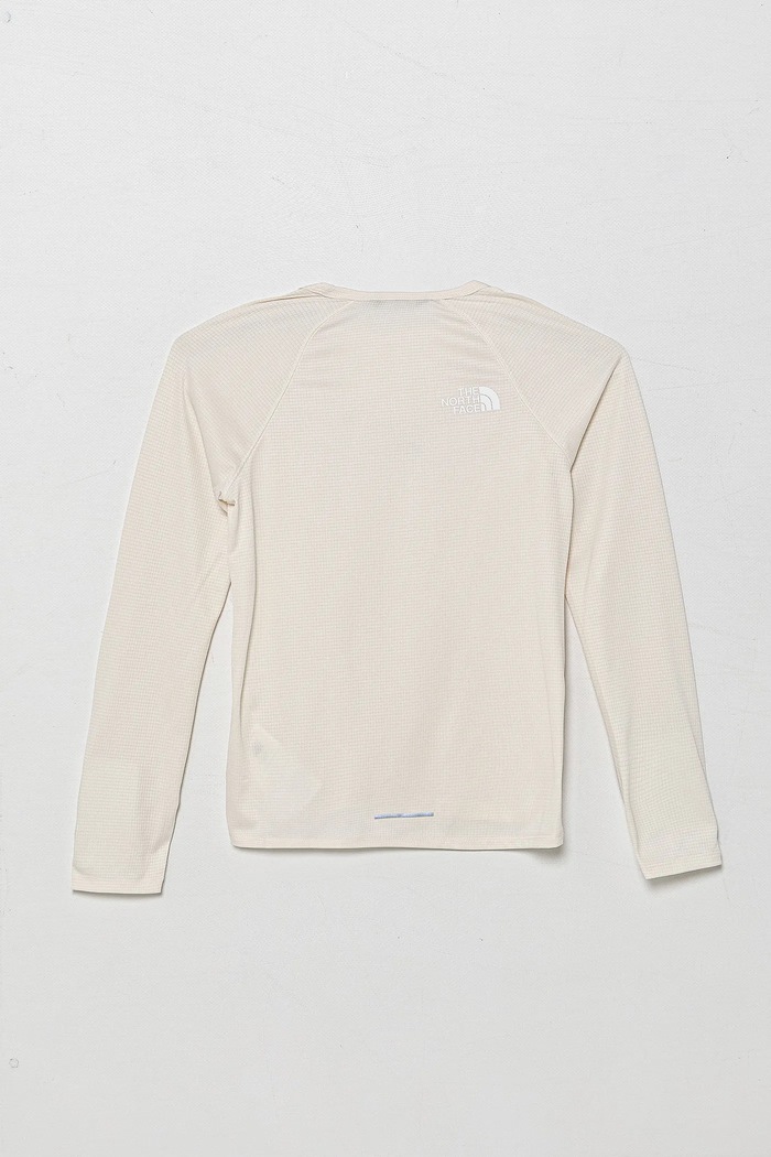 The North Face longsleeve dziecięcy TEEN SUNRISER L/S TEE NF0A8AN6QLI1 beżowy SS25