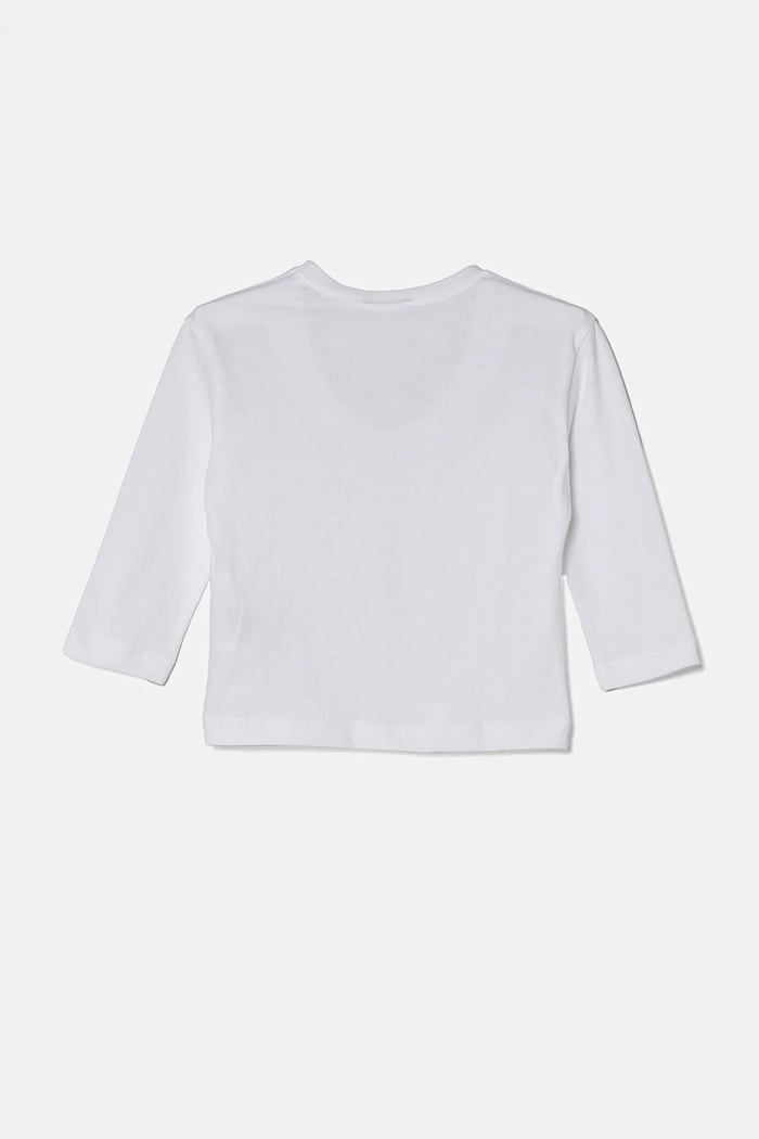 United Colors of Benetton longsleeve bawełniany dziecięcy 3I1XG10HS.P.Seasonal biały SS25