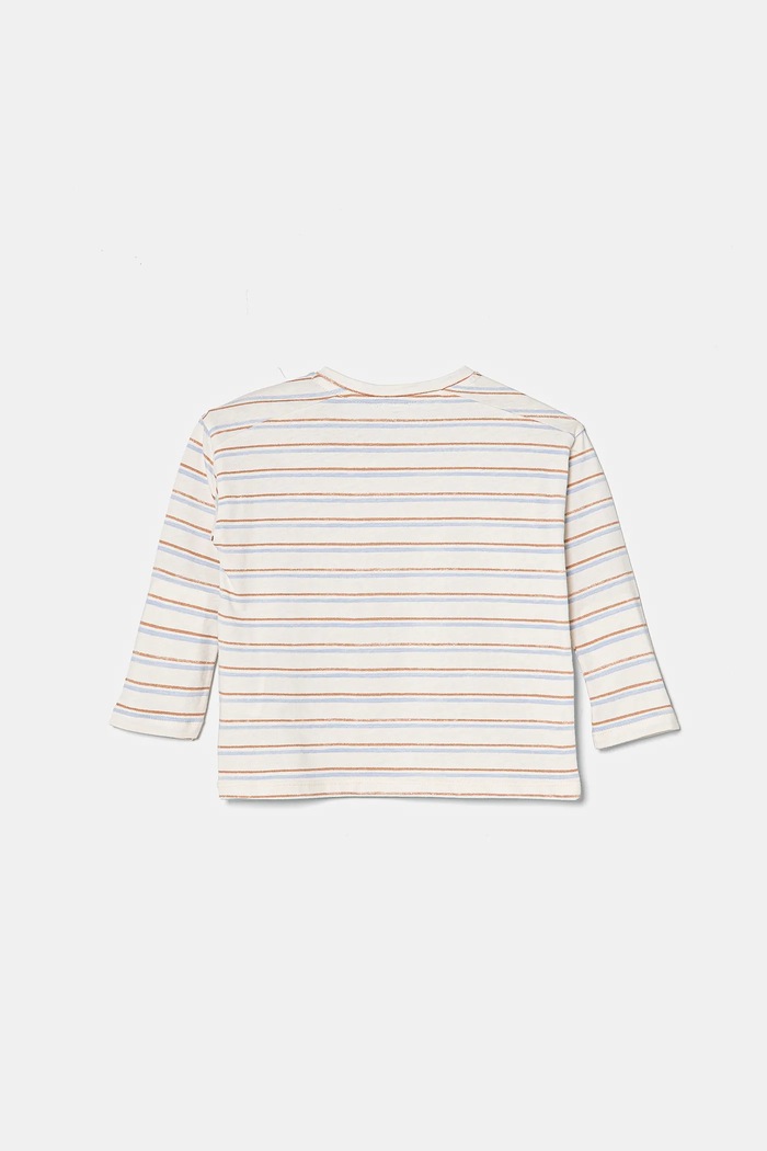 Dječja pamučna majica dugih rukava United Colors of Benetton 3H12A1064.W.Seasonal bež SS25