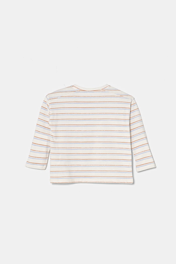 Dječja pamučna majica dugih rukava United Colors of Benetton 3H12A1064.W.Seasonal bež SS25
