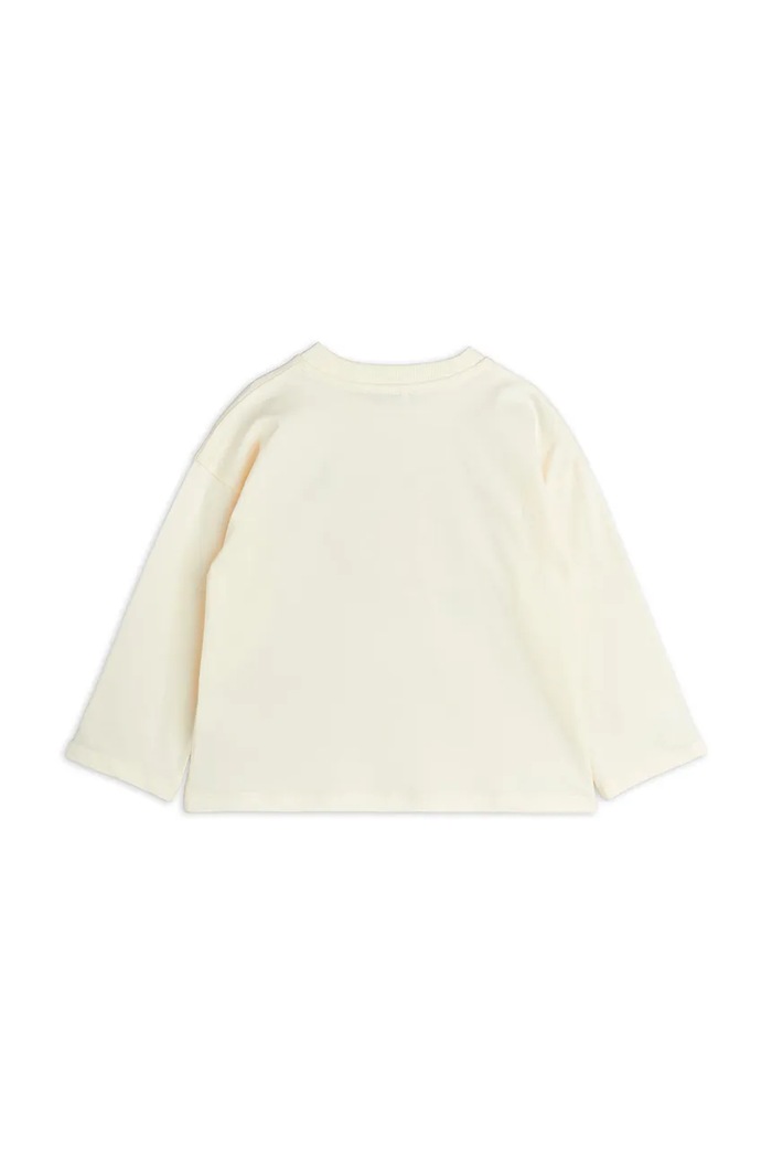 Mini Rodini longsleeve bawełniany dziecięcy Arrowed heart 2522012511 beżowy SS25