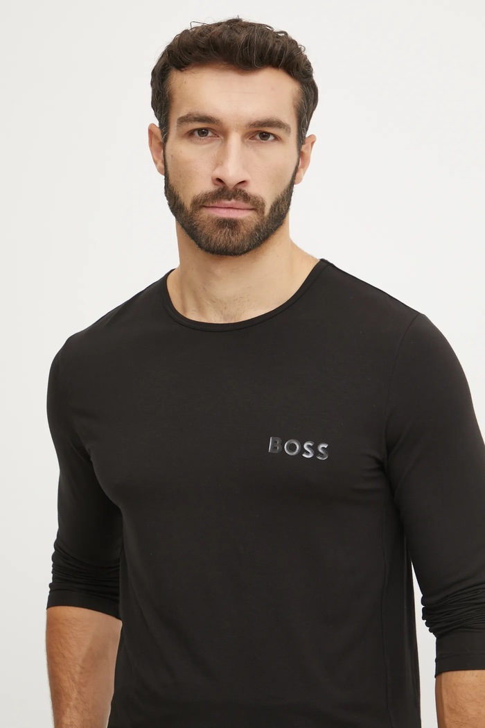 Longsleeve lounge BOSS 50483596 czarny