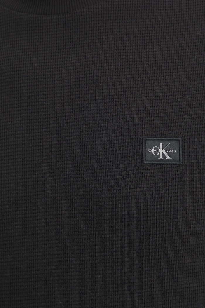 Calvin Klein Jeans pamut hosszúujjú J30J327117 fekete
