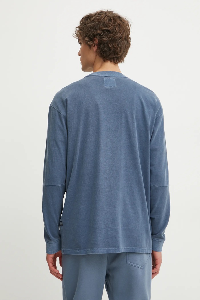 Odzież G-Star longsleeve bawełniany D25163.C756 niebieski
