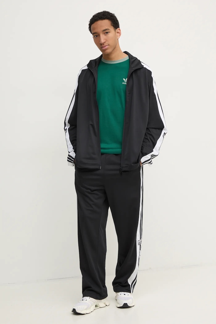 Tričko s dlouhým rukávem adidas Originals 3-Stripes JD0540 zelená SS25