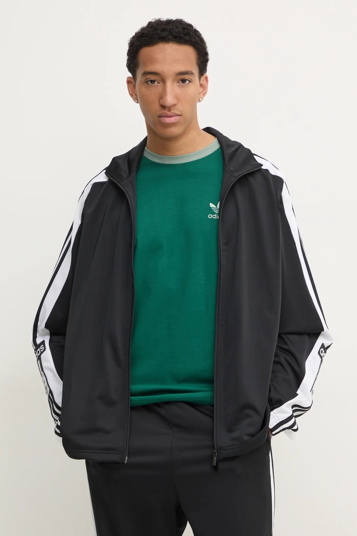 Tričko s dlouhým rukávem adidas Originals 3-Stripes zelená JD0540