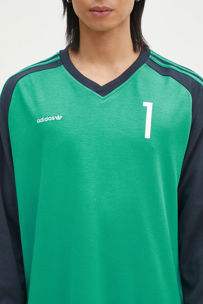 adidas Originals longsleeve shirt JERSEY green JC8373
