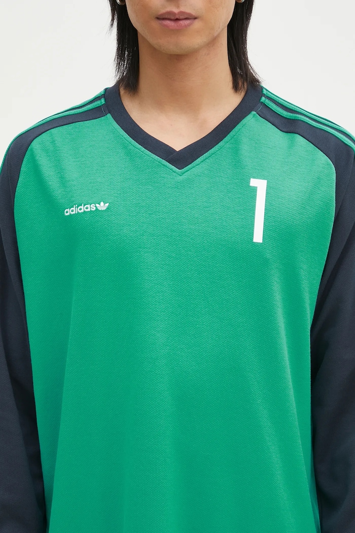 adidas Originals longsleeve shirt JERSEY green JC8373