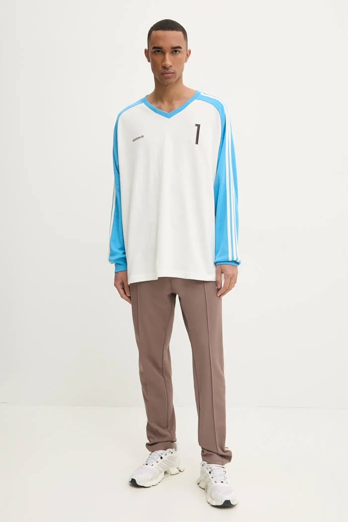 Блуза с дълги ръкави adidas Originals JERSEY JC8374 бежов SS25