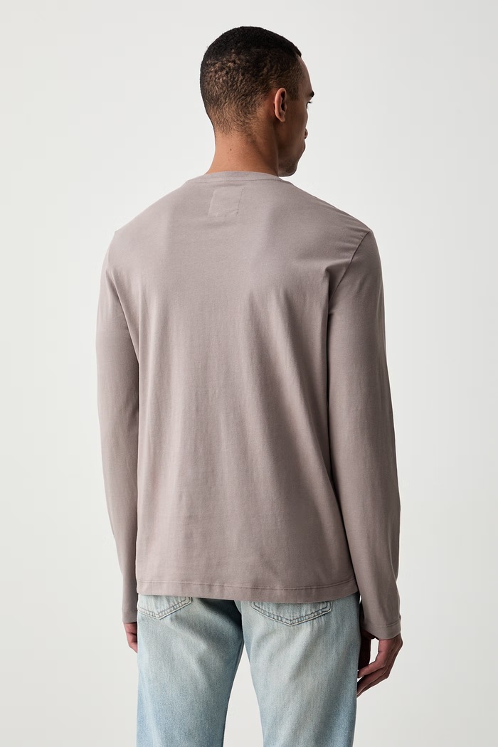 Odzież Armani Exchange longsleeve męski bawełniany XM000364.AF12308.NOS beżowy