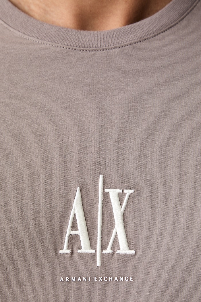 Armani Exchange longsleeve męski bawełniany XM000364.AF12308.NOS beżowy