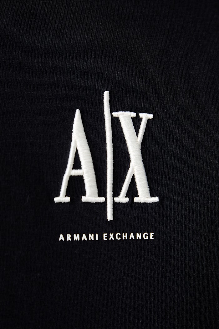Armani Exchange longsleeve męski bawełniany XM000364.AF12308.NOS czarny