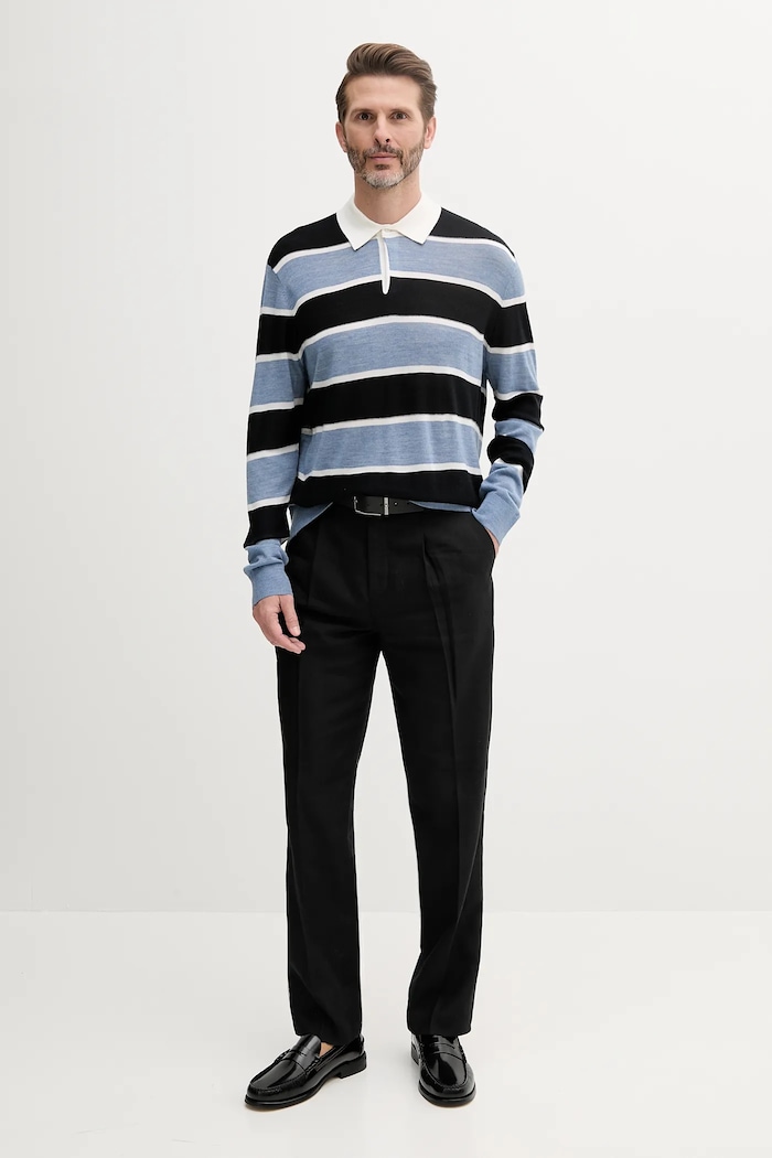 Vlnený sveter Armani Exchange XM000683.AF12929 modrá SS25