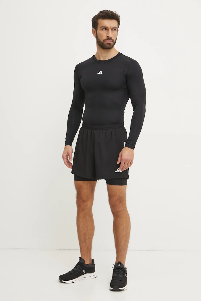 adidas Performance edzős hosszú ujjú Techfit JE6702 fekete SS25