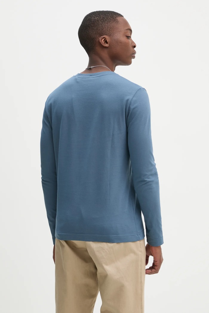 Odzież Marc O'Polo longsleeve bawełniany 520201252210 niebieski