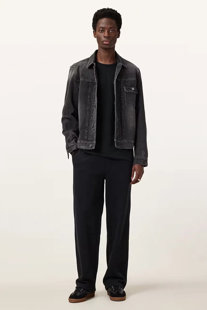 Longsleeve męski bawełniany BRACE AllSaints M033JB czarny