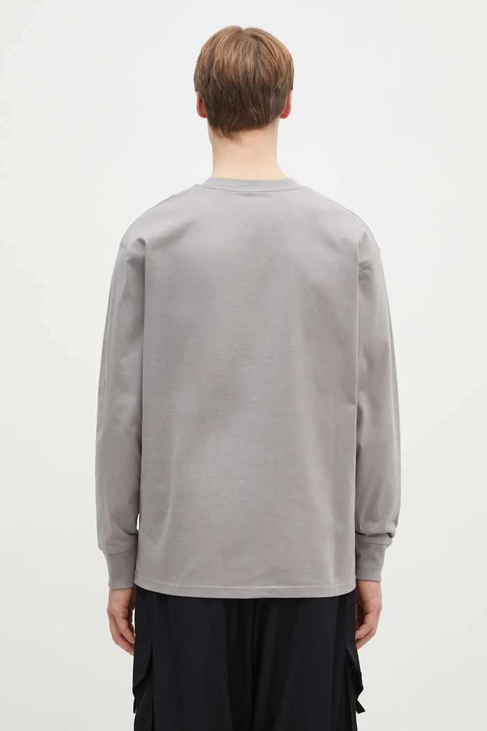 Odjeća Pamučna majica dugih rukava Carhartt WIP Longsleeve American Script I029955.2LRXX siva