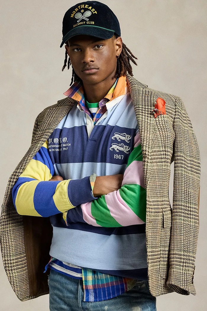 Polo Ralph Lauren longsleeve bawełniany 710964972 granatowy