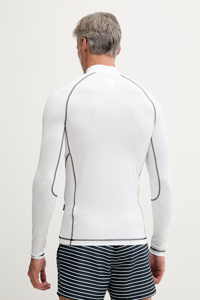 Oakley plavky longsleeve pánsky T-shirt do plávania FOA406870 biela SS26