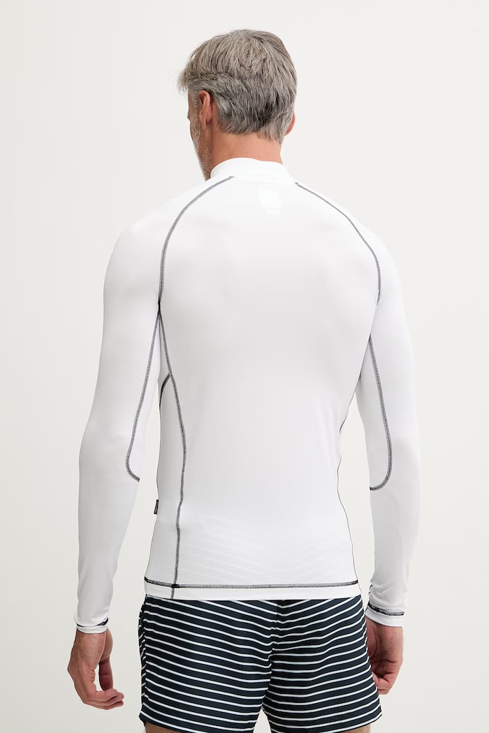 Oakley plavky longsleeve pánsky T-shirt do plávania FOA406870 biela SS26