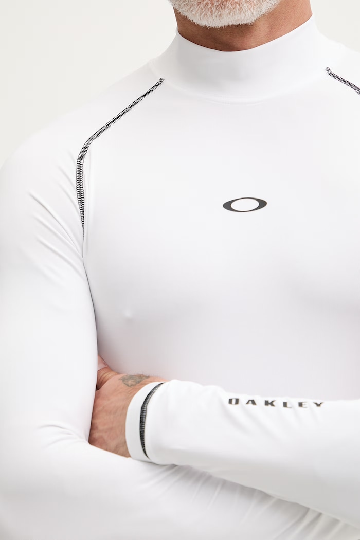 Oakley plavky longsleeve pánsky T-shirt do plávania biela FOA406870