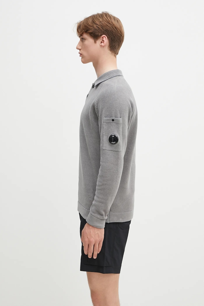 C.P. Company Cotton jumper 18CMKN070A005687G gray SS25