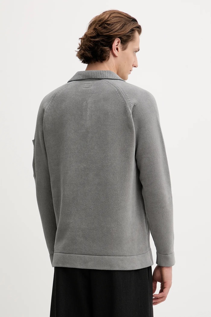 Odzież C.P. Company Sweter bawełniany 18CMKN070A005687G szary