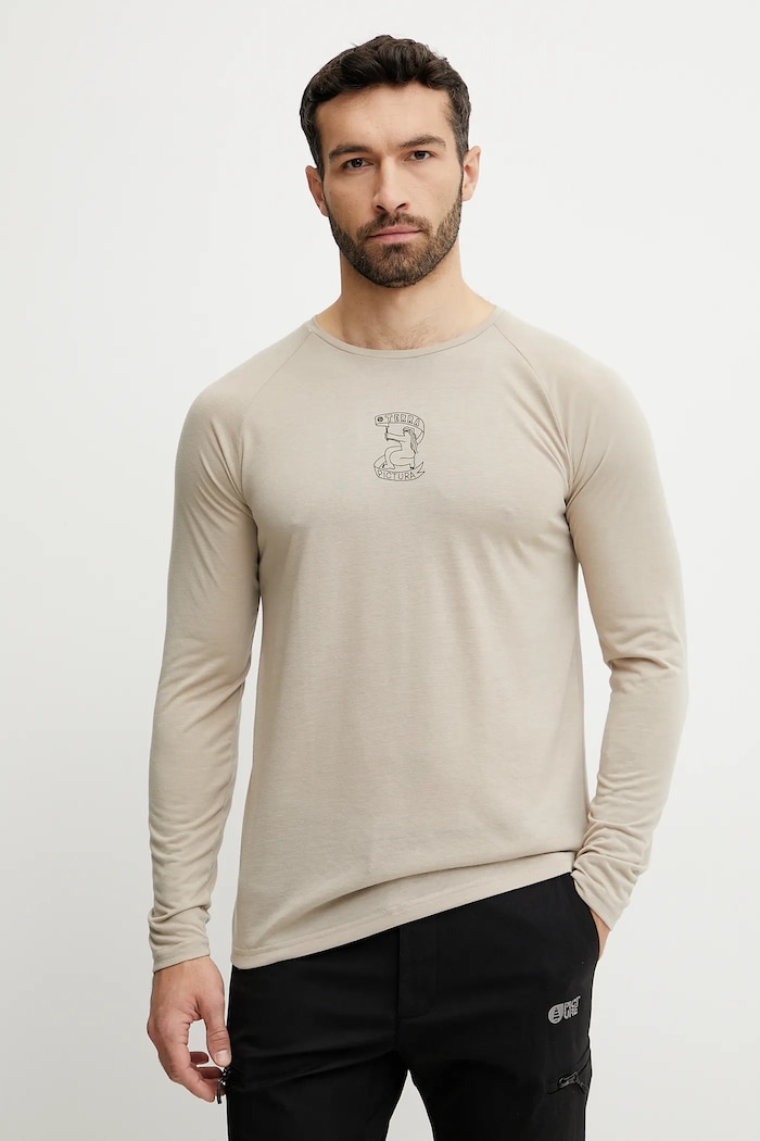Odzież Picture longsleeve Maribo MTS1256. beżowy