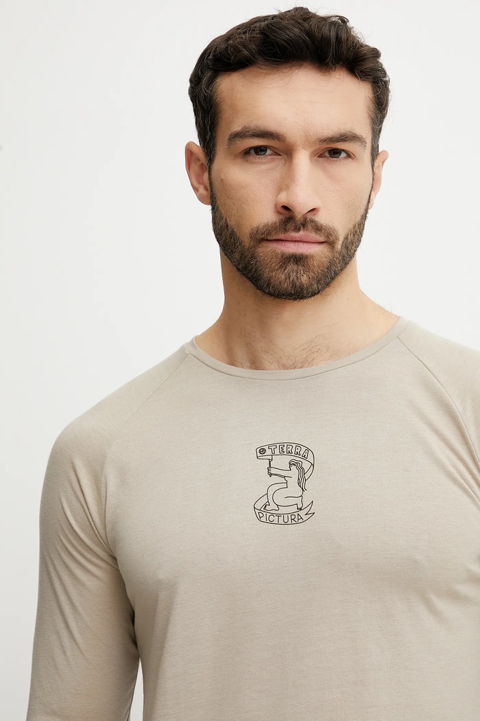 Picture longsleeve Maribo beżowy MTS1256.