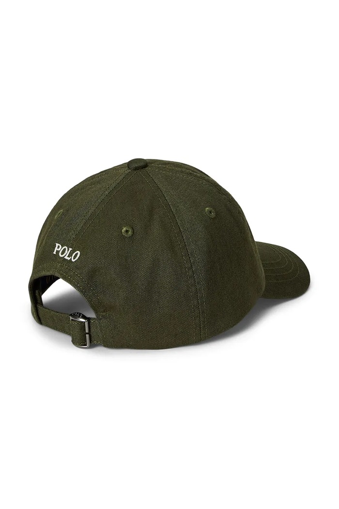 Polo Ralph Lauren czapka z daszkiem bawełniana dziecięca 322785653063 zielony SS25