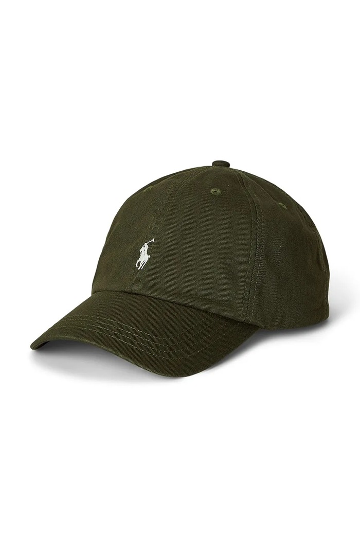 Polo Ralph Lauren Παιδικό βαμβακερό καπέλο μπέιζμπολ Polo Ralph Lauren πράσινο 323785653063