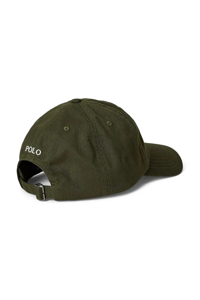 Polo Ralph Lauren Παιδικό βαμβακερό καπέλο μπέιζμπολ Polo Ralph Lauren 323785653063 πράσινο SS25