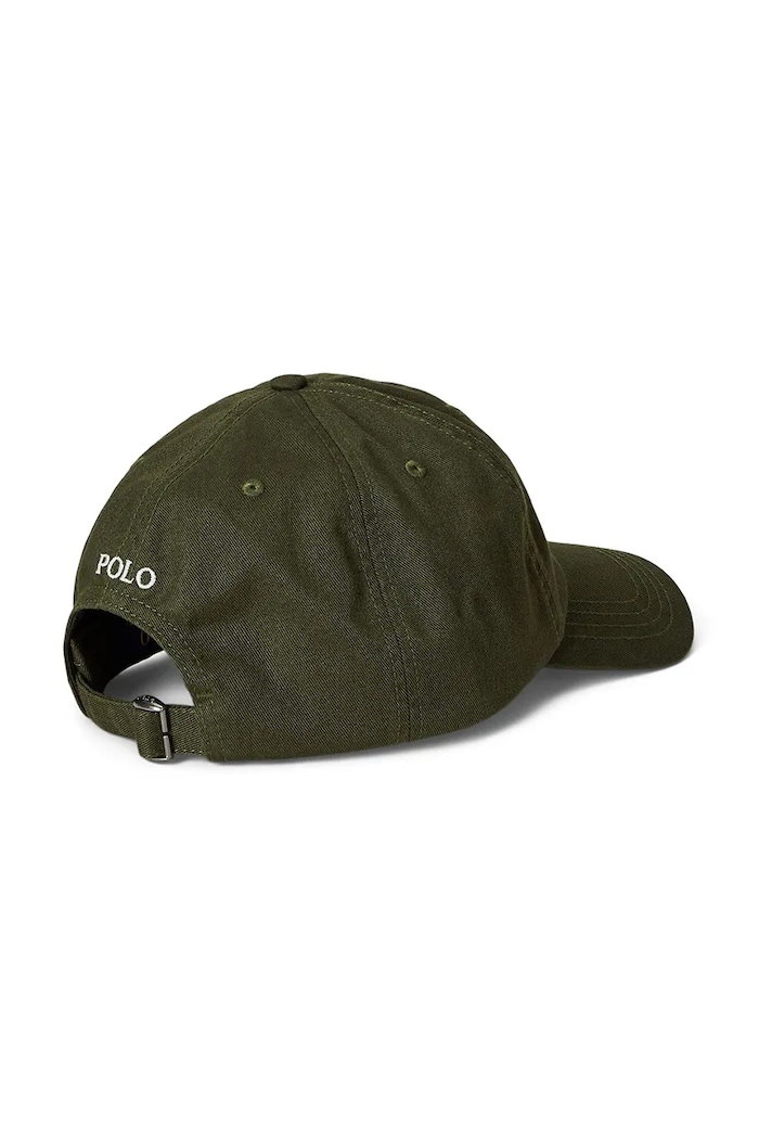 Polo Ralph Lauren Παιδικό βαμβακερό καπέλο μπέιζμπολ Polo Ralph Lauren 323785653063 πράσινο SS25