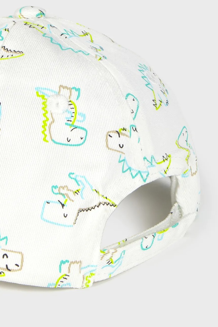 Mayoral czapka z daszkiem bawełniana dziecięca 10883.3G.Baby.PPYA beżowy SS25